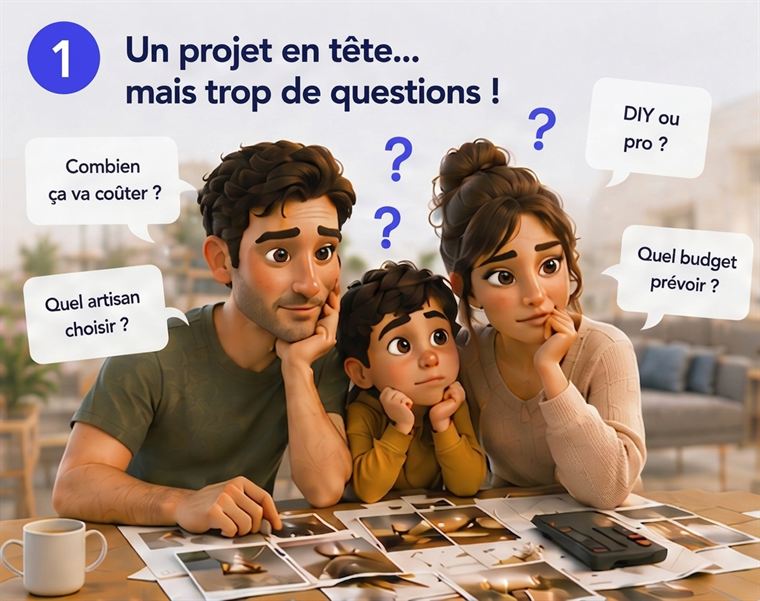 Étape 1 : Un projet en tête, mais trop de questions