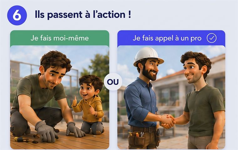 Étape 6 : Ils passent à l'action
