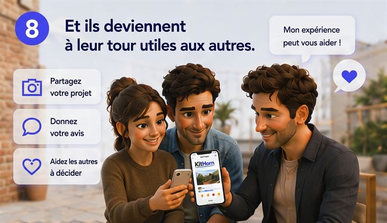 Étape 8 : Ils deviennent à leur tour utiles aux autres